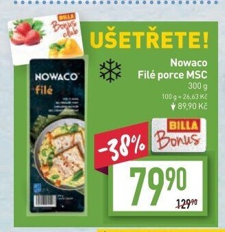 Rybí filé mražené Nowaco
