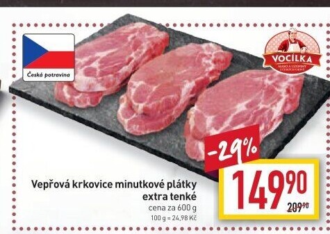 Vepřová krkovice bez kosti Vocílka