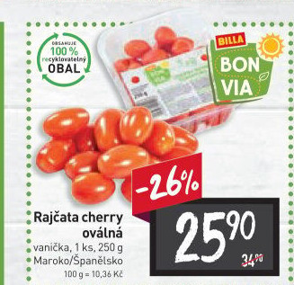 Rajčata cherry Billa Bonvia