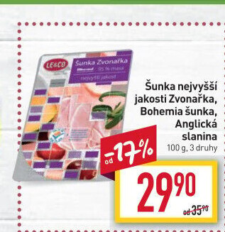Šunka Zvonařka nejvyšší jakosti LE&amp