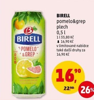 Nealkoholické pivo ochucené Birell