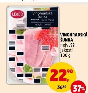 Šunka vinohradská nejvyšší jakosti LE&amp