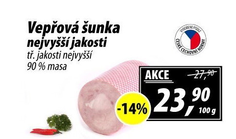 Šunka vepřová nejvyšší jakosti