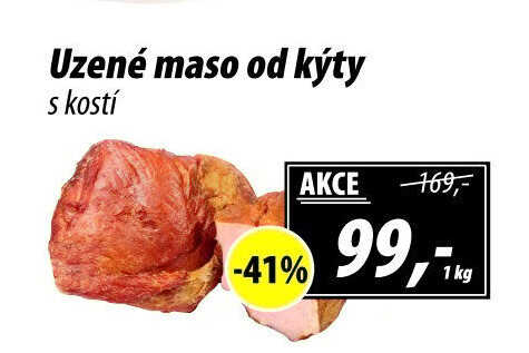 Uzené maso od kýty s kostí