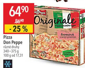 Pizza mražená Don Peppe