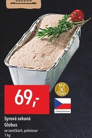 Sekaná syrová Globus