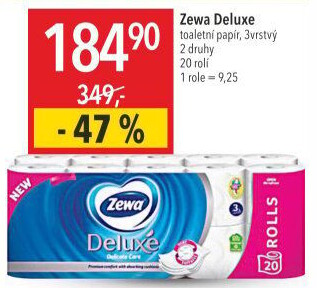 Toaletní papír 3vrstvý Deluxe Zewa