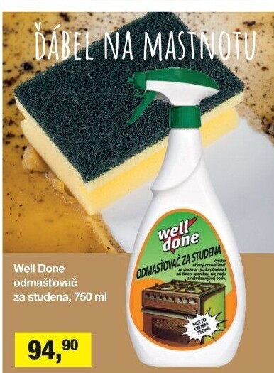 Odmašťovač Well Done