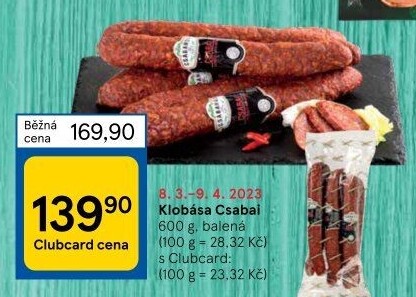 Čabajská klobása Csabai Csabahús