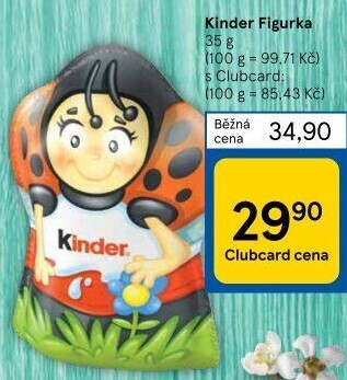 Čokoládová figurka Kinder