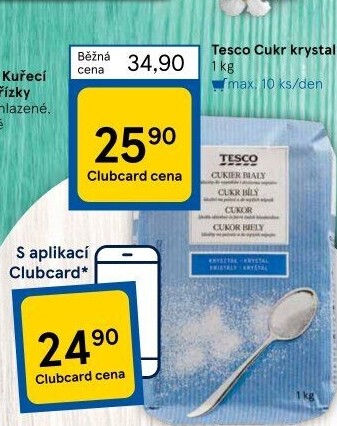 Cukr krystal Tesco