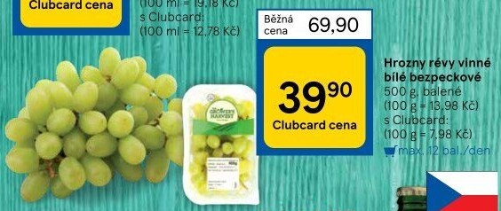 Hrozny bílé bezsemenné