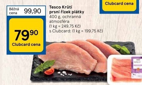 Krůtí prsní řízky Tesco