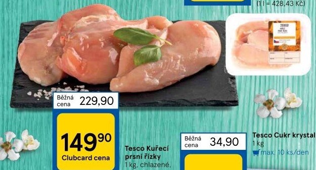 Kuřecí prsní řízky Tesco