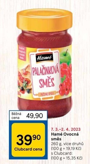 Ovocná směs Palačinková Hamé