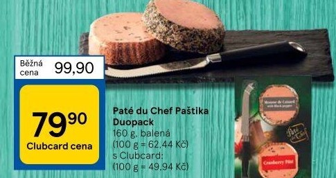 Paštika s nožíkem Pâté du Chef