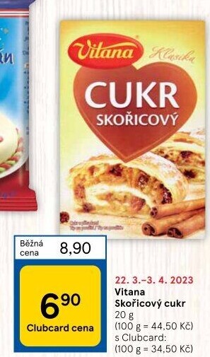 Skořicový cukr Vitana