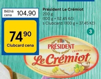Sýr Le Crémiot Président