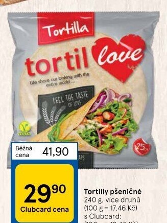 Tortilla pšeničná TortilLOVE