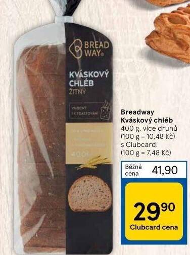 Toustový chléb kváskový Breadway