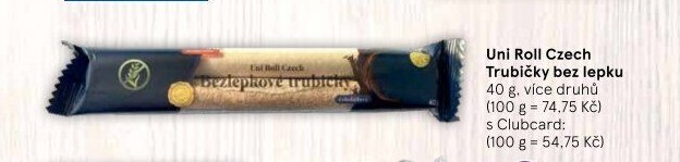 Trubičky bez lepku Uni Roll