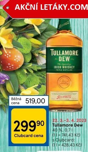 Whisky irská Tullamore Dew