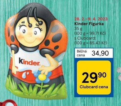 Čokoládové figurky velikonoční Kinder