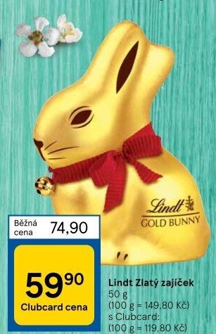 Čokoládový zajíc Lindt