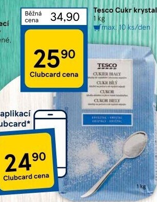 Cukr krystal Tesco