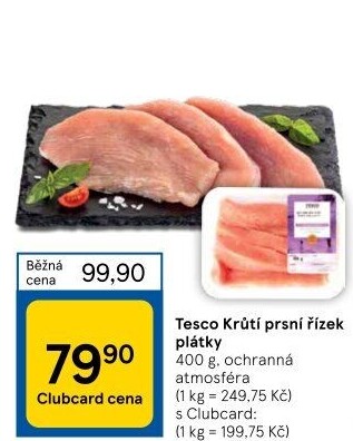 Krůtí prsní řízky Tesco