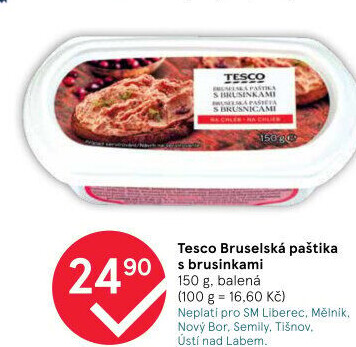 Paštika bruselská s brusinkami Tesco
