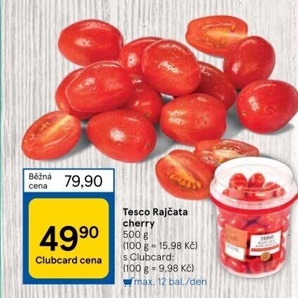 Rajčata cherry Tesco