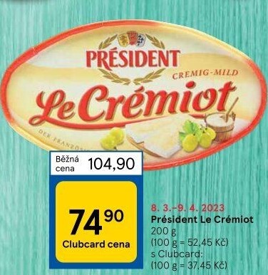 Sýr Le Crémiot Président