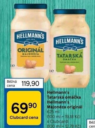 Tatarská omáčka Hellmann'