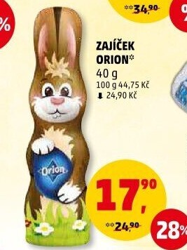 Čokoládový zajíc Orion