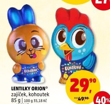 Čokoládový zajíc s lentilkami Orion