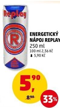 Energetický nápoj Replay