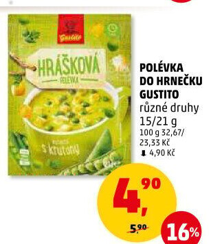 Instantní polévka do hrnečku Gustito