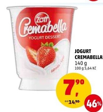 Jogurtový dezert Cremabella Zott