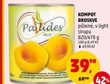 Kompot broskve Pavlides