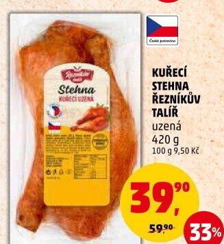 Kuřecí stehna uzená Řezníkův talíř