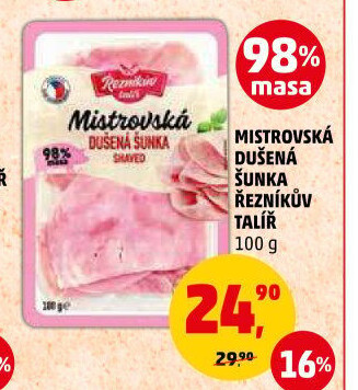 Mistrovská dušená šunka Řezníkův talíř