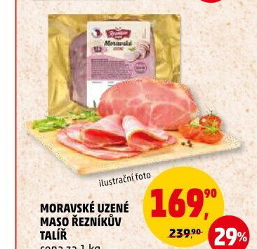 Moravské maso uzené Řezníkův talíř