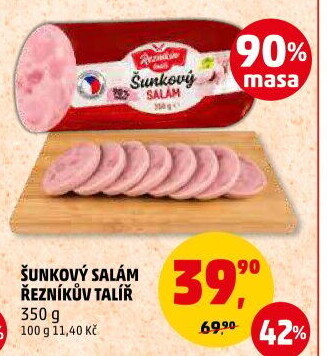 Salám šunkový Řezníkův talíř