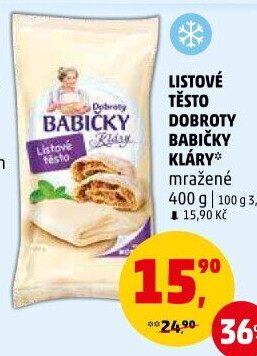 Těsto listové mražené Dobroty babičky Kláry
