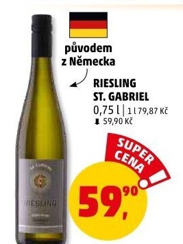 Víno Riesling St. Gabriel