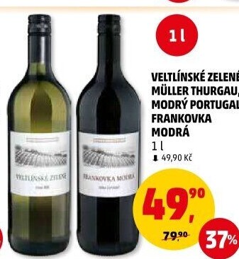 Víno Veltlínské zelené Vinné sklepy Podivín