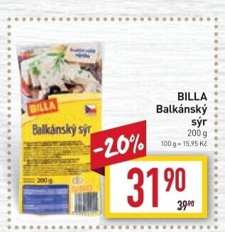 Balkánský sýr Billa
