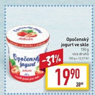 Jogurt ochucený Opočenský Bohemilk