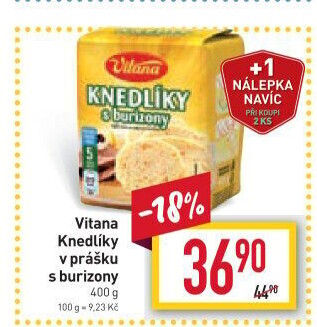 Knedlíky v prášku s burizony Vitana